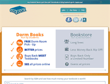 Tablet Screenshot of dormbooks.com
